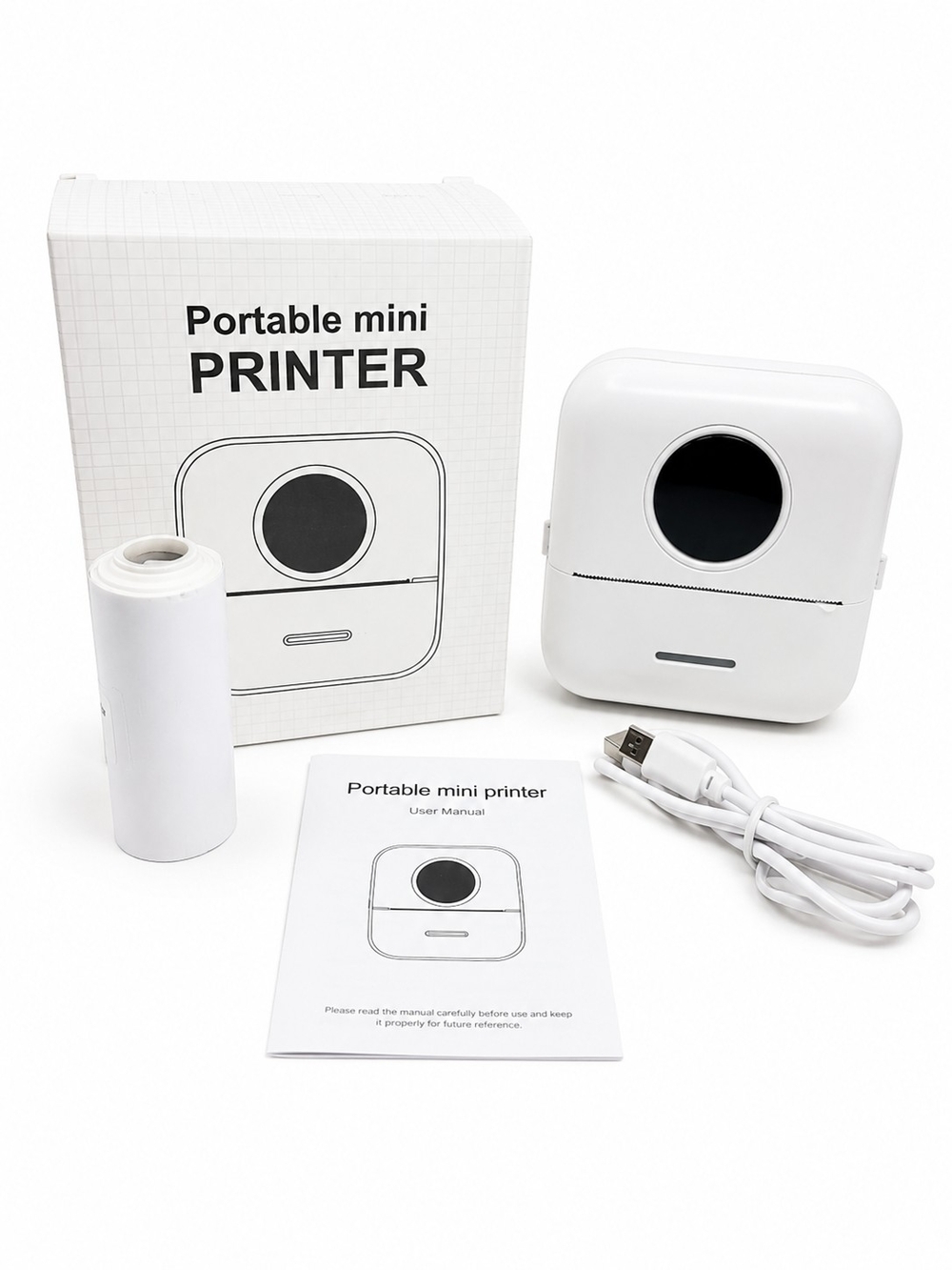 NIB Portable Bluetooth Mini Thermal Printer Inkless Photo Label Sticker Printer